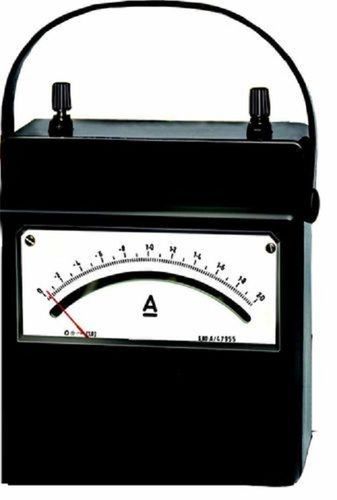 Portable Black ABS Plastic Moving Coil DC Analog Ammeter For Laboratory