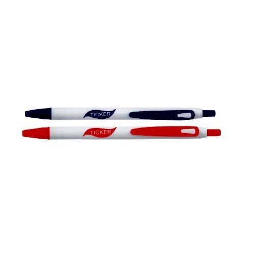 Promotional Plastic Ball Point Pen With 0.5-1 Mm Nib Size And Blue, Black & Red Ink Color