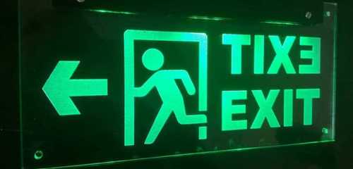 Easy To Install Glow Exit Sign Boards