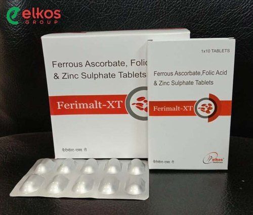 Ferrous Ascorbate 100Mg Folic Acid 1.5Mg Zinc Sulphate Monohydrate 7.5Mg Tablet Cool And Dry Place