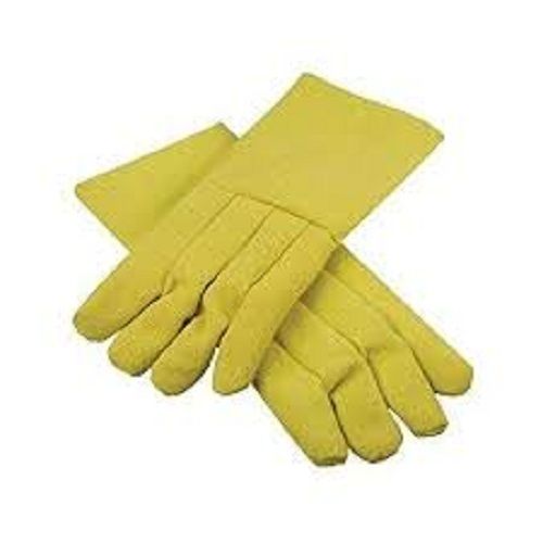 Heat Resistant And Cut Resistant Full Fingered Yellow Kevlar Safety Gloves For Home