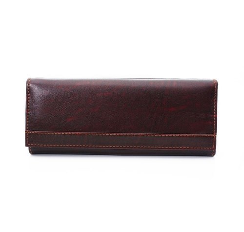 मैग्नेटिक फ्लैप टाइप क्लोजर और कॉटन इनर के साथ लेडीज़ पु लेदर वॉलेट