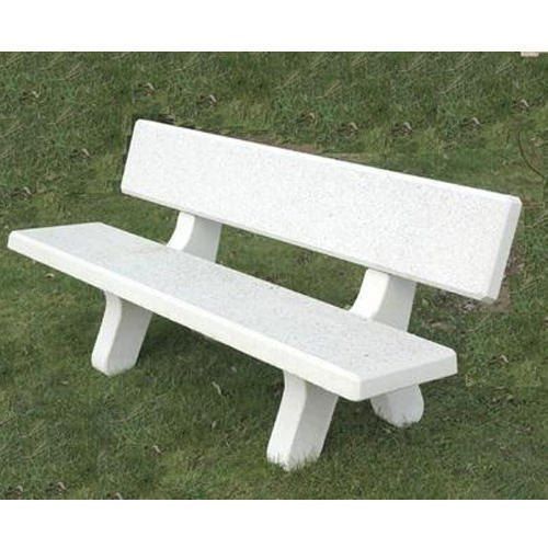 Recyclable Light Weight And Easy To Clean White Rcc Garden Bench 