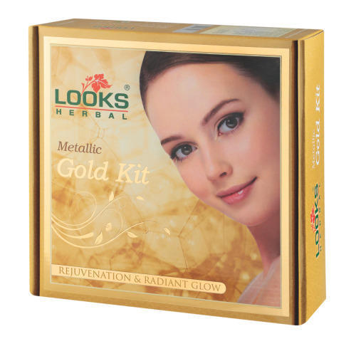 Looks Herbal Metallic Gold Facial Kit For All Skin Types