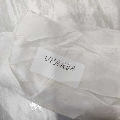 फेस्टिवल, कैज़ुअल और वेडिंग वियर बनाने के लिए व्हाइट प्लेन उपडारा सिल्क फ़ैब्रिक