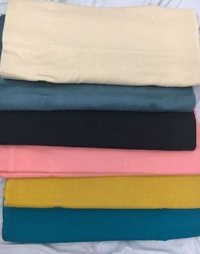 Anti Wrinkle Plain Cotton Flex Fabric For Apparel/Clothing, Width 35-36 Inch