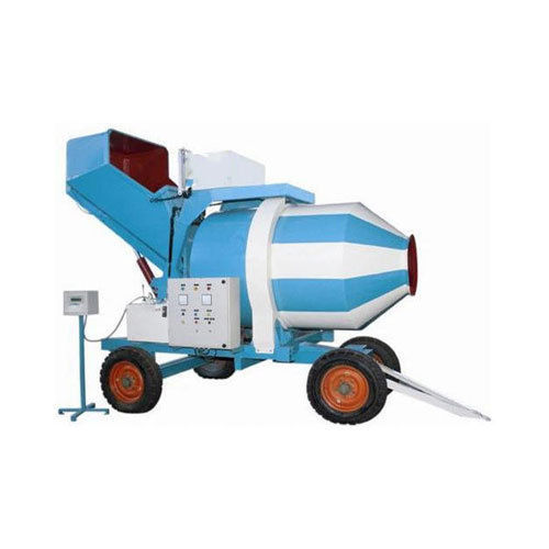 Color Coated Electric Mini Mobile Batching Plant (Output Capacity 480 Liters)