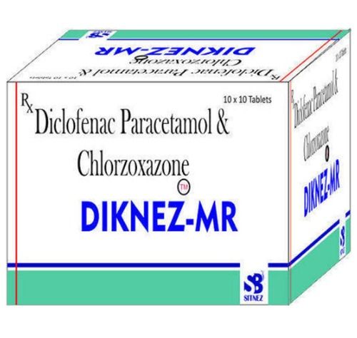 Diclofenac Potassium, Paracetamol Chlorzoxazone Tablets Ingredients: Diclofenac+Paracetamol+Chlorozoxazone