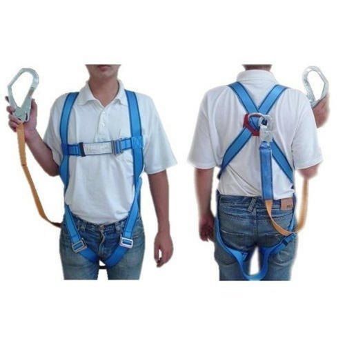 Industrial 100 Load Capacity Adjustable Polyester Safety Belts With Carabiner Hook