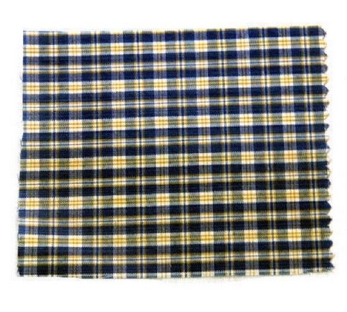 Light Weight Polyester Super Check Shirting Fabric For School Uniform, 36 Inches (90 cm)