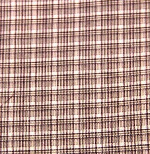 Multicolor Fine Finished Check Polyester Shirting Fabric For School Check Uniform, 36 Inches (90 cm)