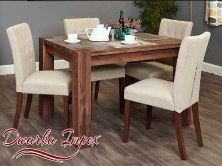 Reasonable Price Termite Proof Handmade Wooden Shesam Dinning Table No Assembly Required