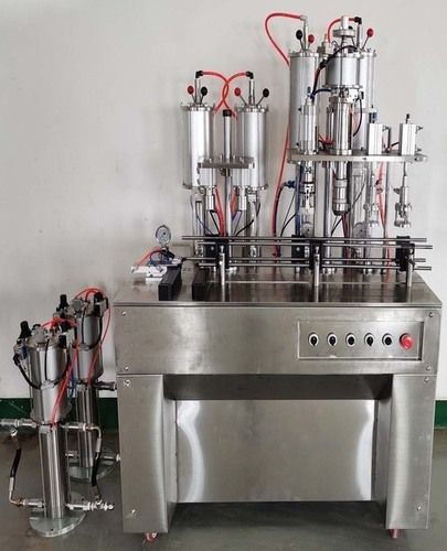Semi Automatic Aerosol Can Filling Machine with 12 Months Warranty