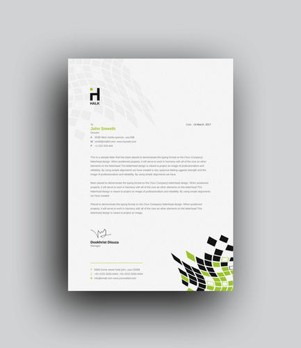 Paper A4 Size Plain Letterheads Used In Official Documents