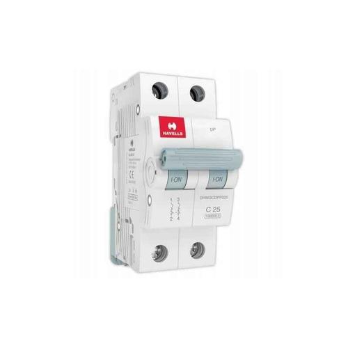 Havells Euro-II 25A Double Pole C Curve MCB