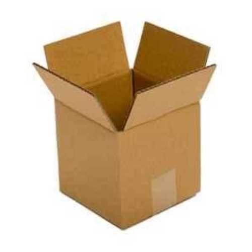 Paper Rectangular Heat Resistant Brown Corrugated Carton Box For Goods Packaging