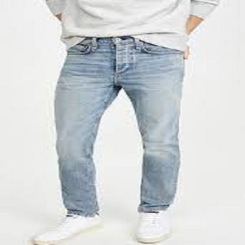 Skin Friendliness Comfortable Washed Pattern Light Blue Denim Mens Jeans Age Group: >16 Years