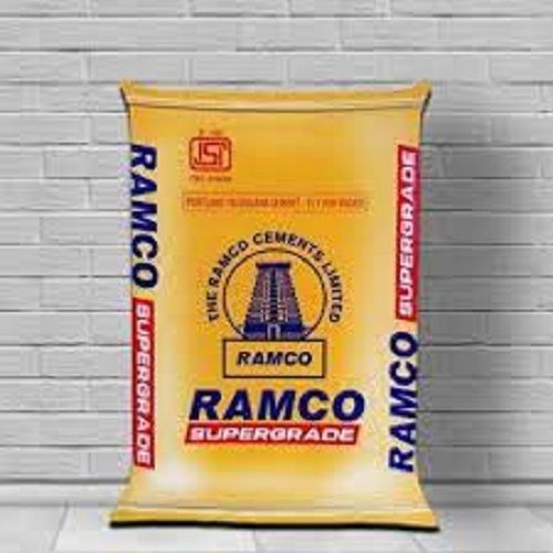 Grey Soundness And Consistency Handily Fixed Ramco Super Grade Cement Available In 50 Kg 