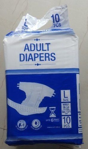 White Ultra Comfortable And Ultra Soft Adult Diaper Ramson 