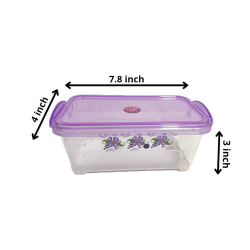 Custom 7.8X4X3 Inch Transparent Diamond Plastic Storage Box