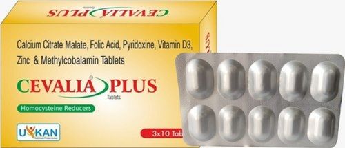 Calcium, Folic Acid, Pyridoxine, Vitamin D3, Zinc And Methylcobalamin Tablets Ingredients: Calcium Malate 1200 Mg