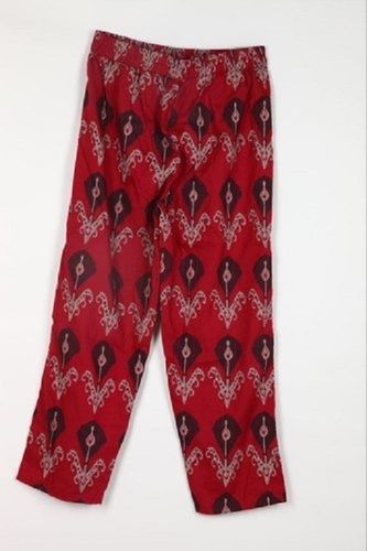 Ladies Skin Friendly Regular Fit Printed Rayon Casual Palazzo Pants