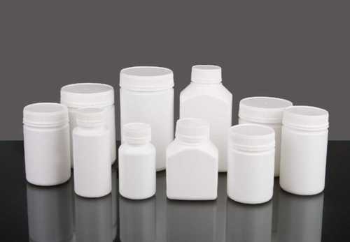 Plastic Bottle Light Weight White Round Shape Plain Hdpe Bottle, Different Size Available