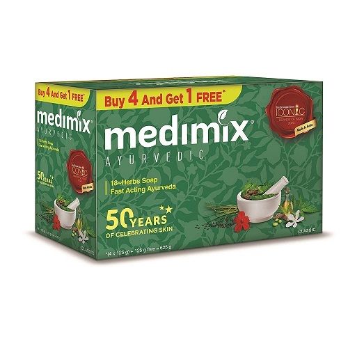 Medimix Natural Glycerin Ayurvedic Classic 18 Herbs Soap Available In 125 Gm