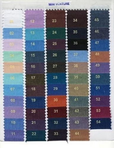 Multicolor Polyester Mini Venture Shirting Fabric, Machine Wash, 104 Gsm