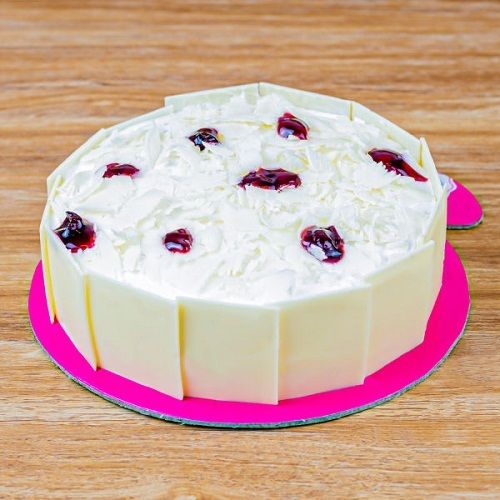 Sweet And Healthy Tempting White Forest Cake Mouth Watering And Delicious Dessert