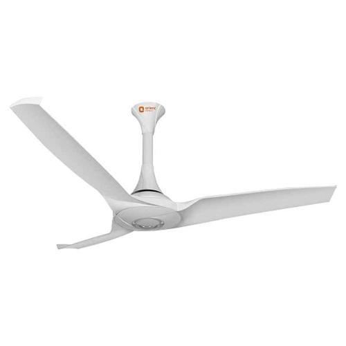 Aerostorm Premium - Metal Blades, 1320 Mm Sweep, White Color | High Speed Ceiling Fan, 3 Blades, 220V Power Supply, 2-Year Warranty