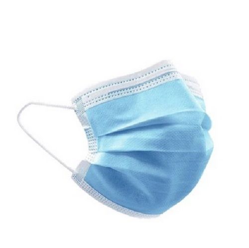 Disposable Non Woven 3 Ply Blue Face Mask For Anti Pollution, Industrial Safety, Medical Purpose