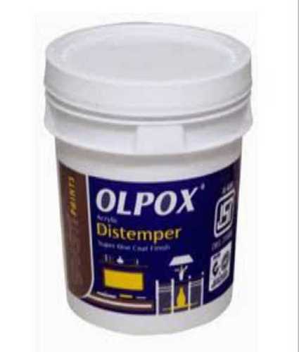 Liquid Non Waterproof Shell White 20 Kg Olpox Acrylic Paint Distemper