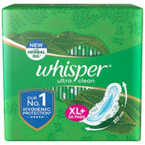 Whisper Ultra Clean Sanitary Pads For Hygienic Protection Range Age Group: Adults