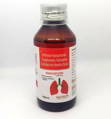 Liquid Ambroxol Hydrochloride, Guaiphenesin, Terbutaline Sulphate And Menthol Syrup