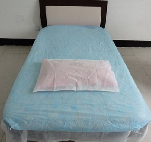 Eco Friendly Non Woven Plain Disposable Bed Sheet For Hospital, Parlous, Spa, 120 GSM