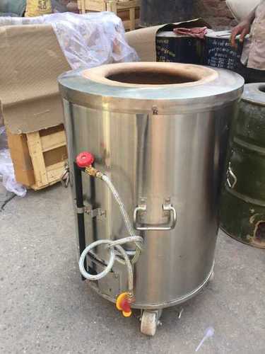 Hassle Free Low Maintenance Non Breakable Round Commercial Gas Tandoor