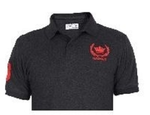 Cotton Polo Neck T-Shirt - Relaxed Fit Half Sleeves Black | Breathable Skin Friendly Quick Dry Colorfastness Machine Washable