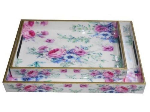 Printed Multicolor Paint Tray Set