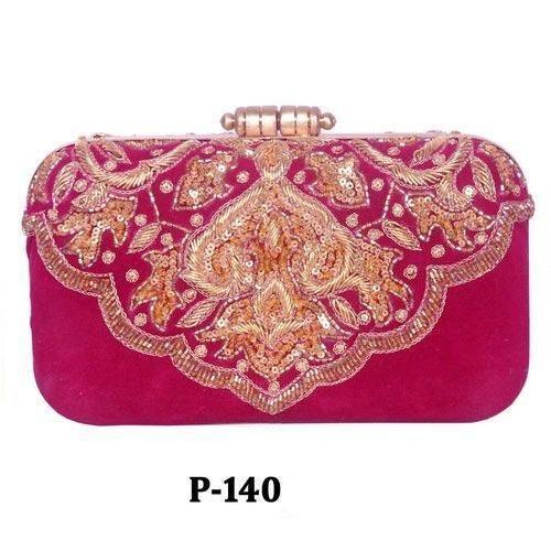 Rectangular And Pink Very Spacious Designer Ladies Clutch Bag For Casual Wear Gender: Women