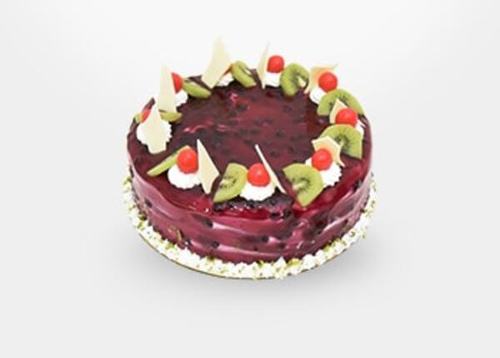  4 दिन की शेल्फ लाइफ के साथ जन्मदिन के लिए 1 किलो ब्लूबेरी फ्लेवर केक 