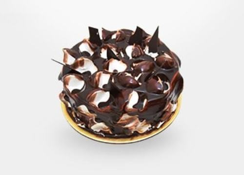 Delicious Taste Chocolate Flavour Marble Design Birthday Cake For Celebration