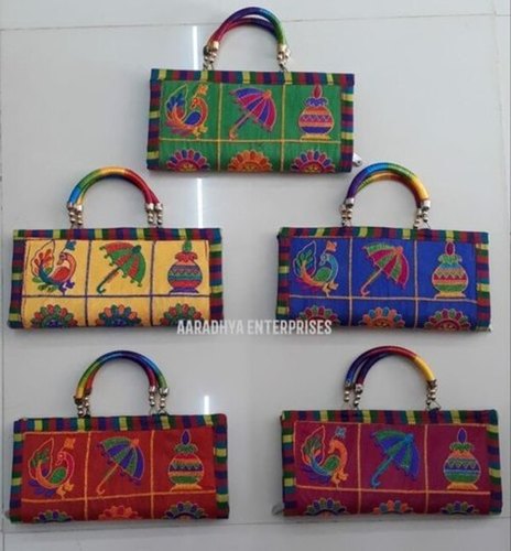 LN Gobal Women Embroidery Work Designer Potli Bags Best for Gifting Potli  Golden - Price in India | Flipkart.com