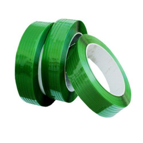 Green Plain Pet Box Strapping Roll With Elongation 10-14n/cm2 And Thickness 0.8 Mm