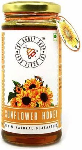 Pure Sunflower Honey, Collected By Bees From Sunflower Additives: Glass Bottle.