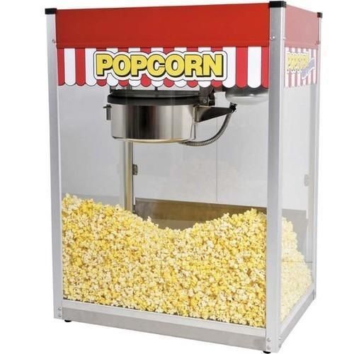 Semi Automatic Red Iron Theater Popcorn Machine, 940x450x1540mm