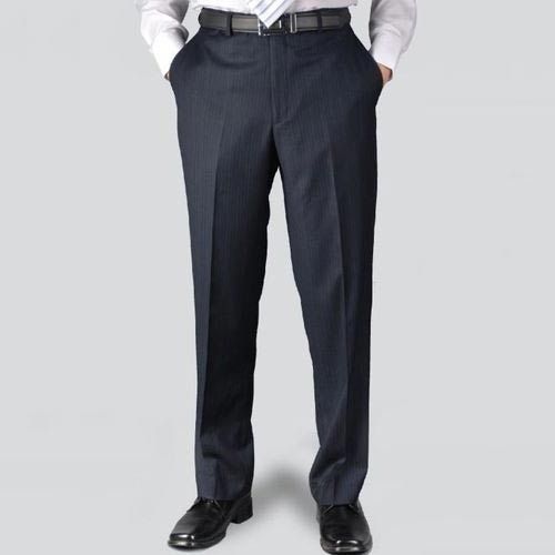 Buy Men Navy Regular Fit Solid Formal Trousers Online  23337  Allen Solly