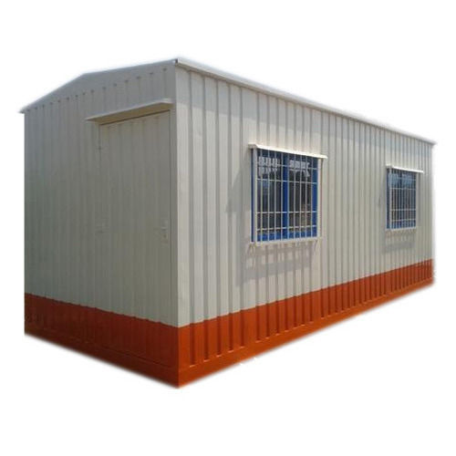 Green Abrasion Resistance Mild Steel Two Window Type Porta Cabin (10 X 20 Feet)