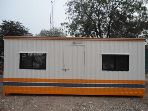 Color Coated Easily Assembled Rectangular Two Window Type Portable Office Cabin
