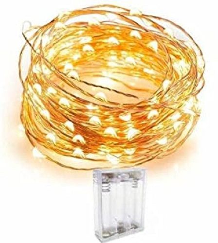 White Led Light 10M Battery Operated Wire Decorative Fairy Lights